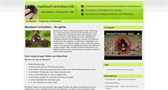 Desktop Screenshot of maulwurf-vertreiben.info