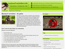 Tablet Screenshot of maulwurf-vertreiben.info